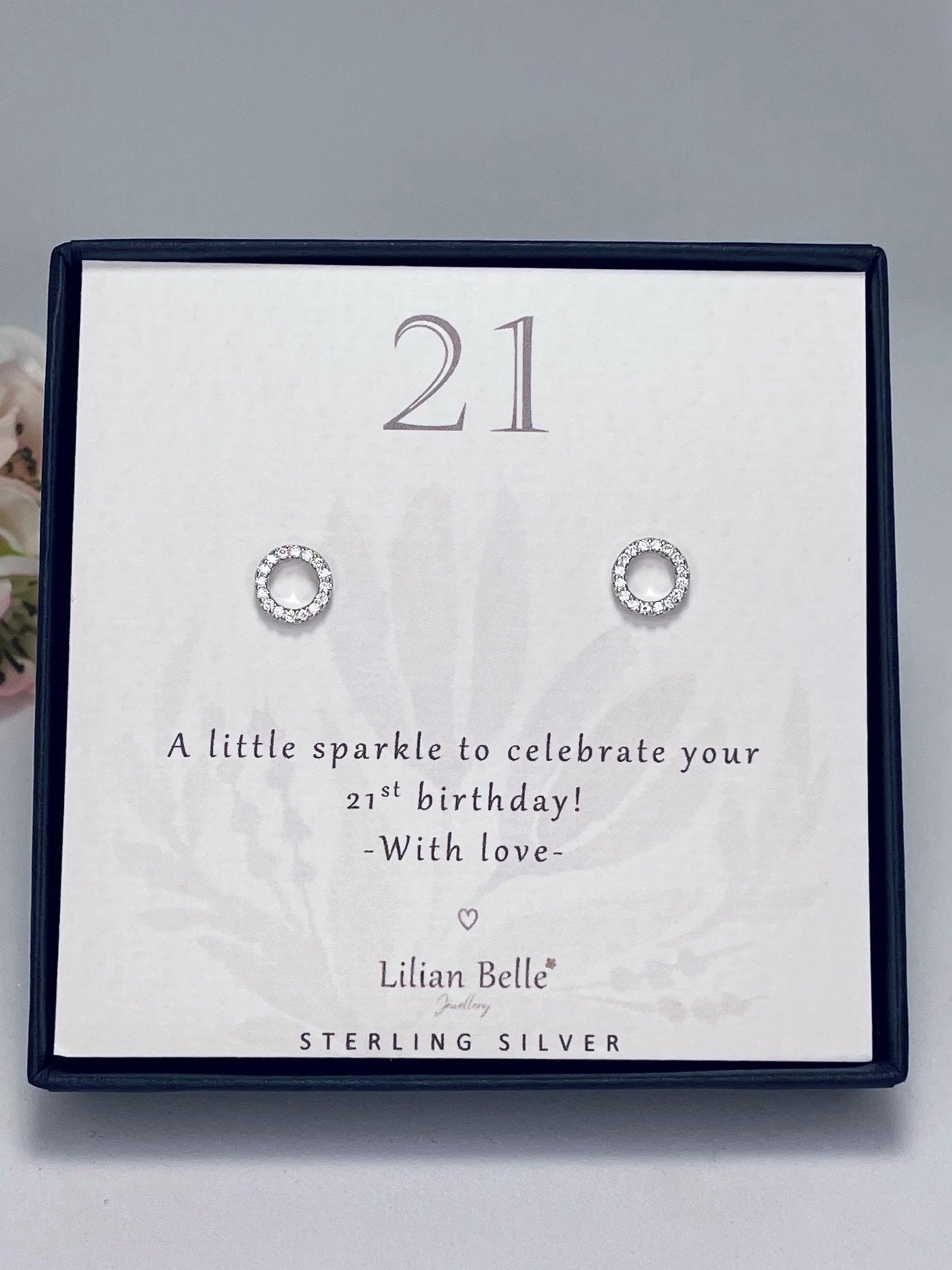 16th 18th 21st 30th 40th 50th 60th 70th 80th 90th Sterling Silver Earrings Birthday Gifts for Women, Milestone Gift for Her