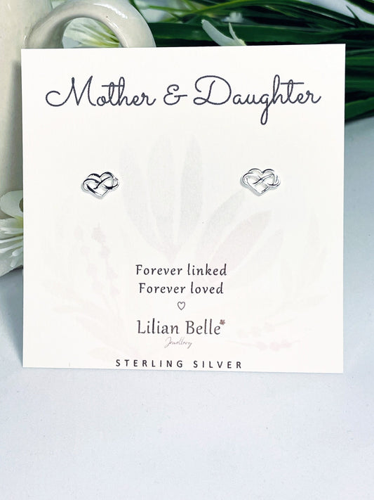 Sterling Silver Earrings Meaningful Mother Daughter Son Gift, Mum Gift Idea, Birthday Gift for Mum, Gifts for Daughter, Mum Christmas Gifts