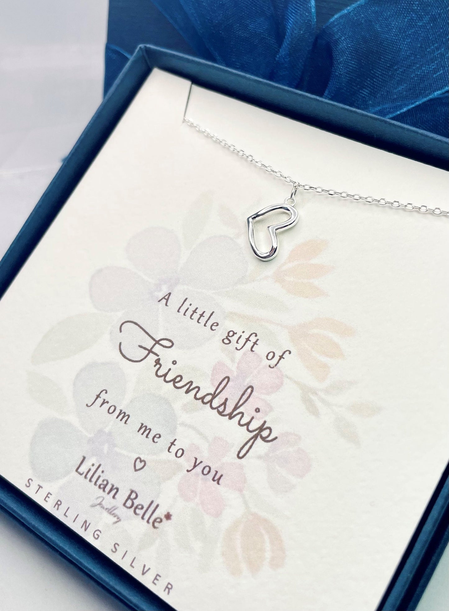 Sterling Silver Friendship Heart Bracelet Gift for Women, Best friend Gift, Meaningful Friends Gifts for her, Friendship Gifts for Woman