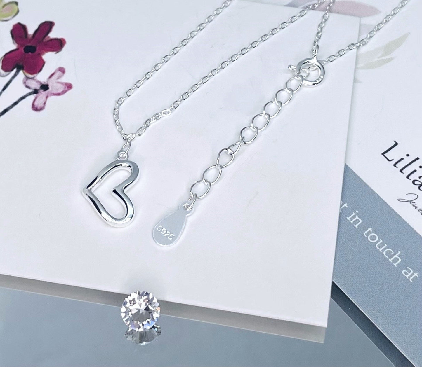Bridesmaid 925 Sterling Silver Jewellery Gift, Personalised Wedding Gift for Women Girls, Necklace Earrings Bracelet Gifts 16" 18" 20" 22"