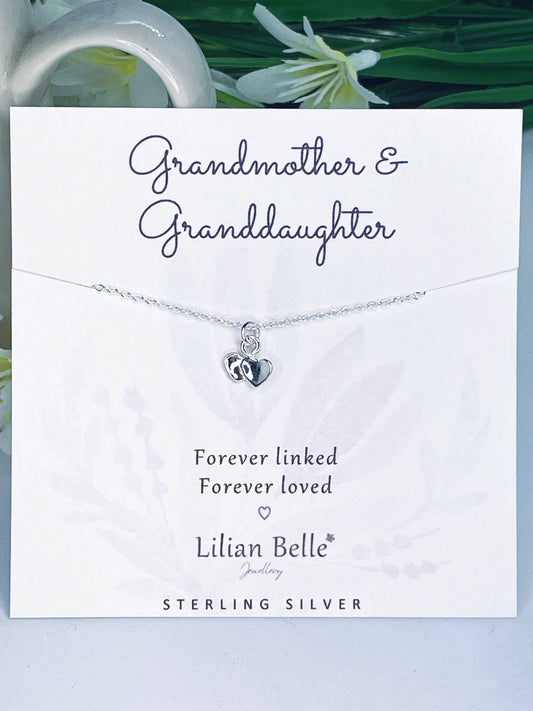 Sterling Silver Necklace Nanna Birthday Gifts, Nan Gift, Gift for Granddaughter Birthday Gift, Granny Gift, Gran Gifts, Grandma Grandson
