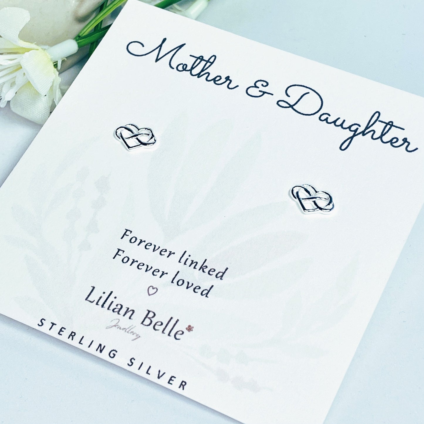 Sterling Silver Earrings Meaningful Mother Daughter Son Gift, Mum Gift Idea, Birthday Gift for Mum, Gifts for Daughter, Mum Christmas Gifts