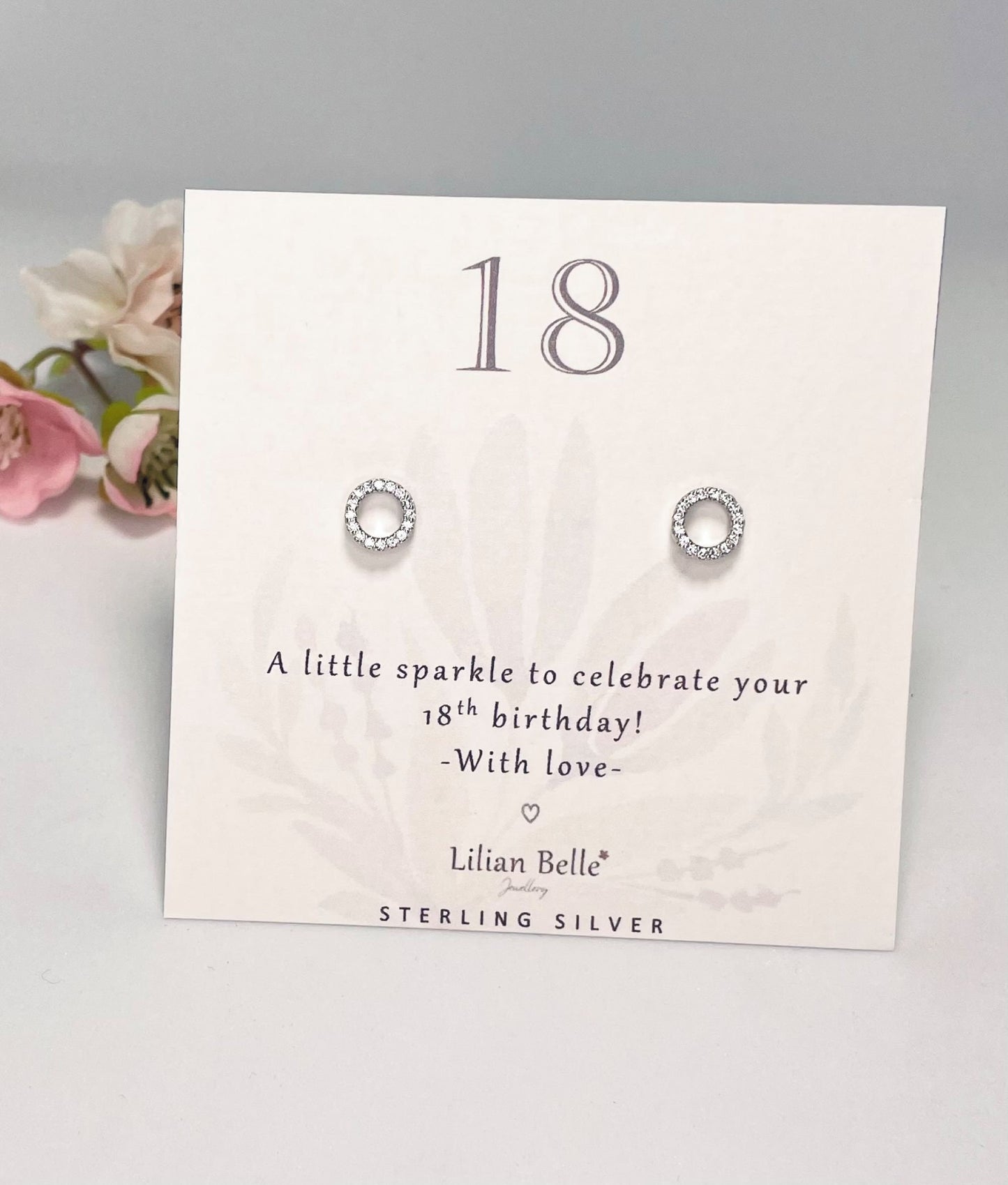 18th Birthday Gift Girl, 18th Sterling Silver Earrings Gift for Her, 18th Jewellery for Girl, 18th Gifts for Daughter, 18 Gifts for Girls