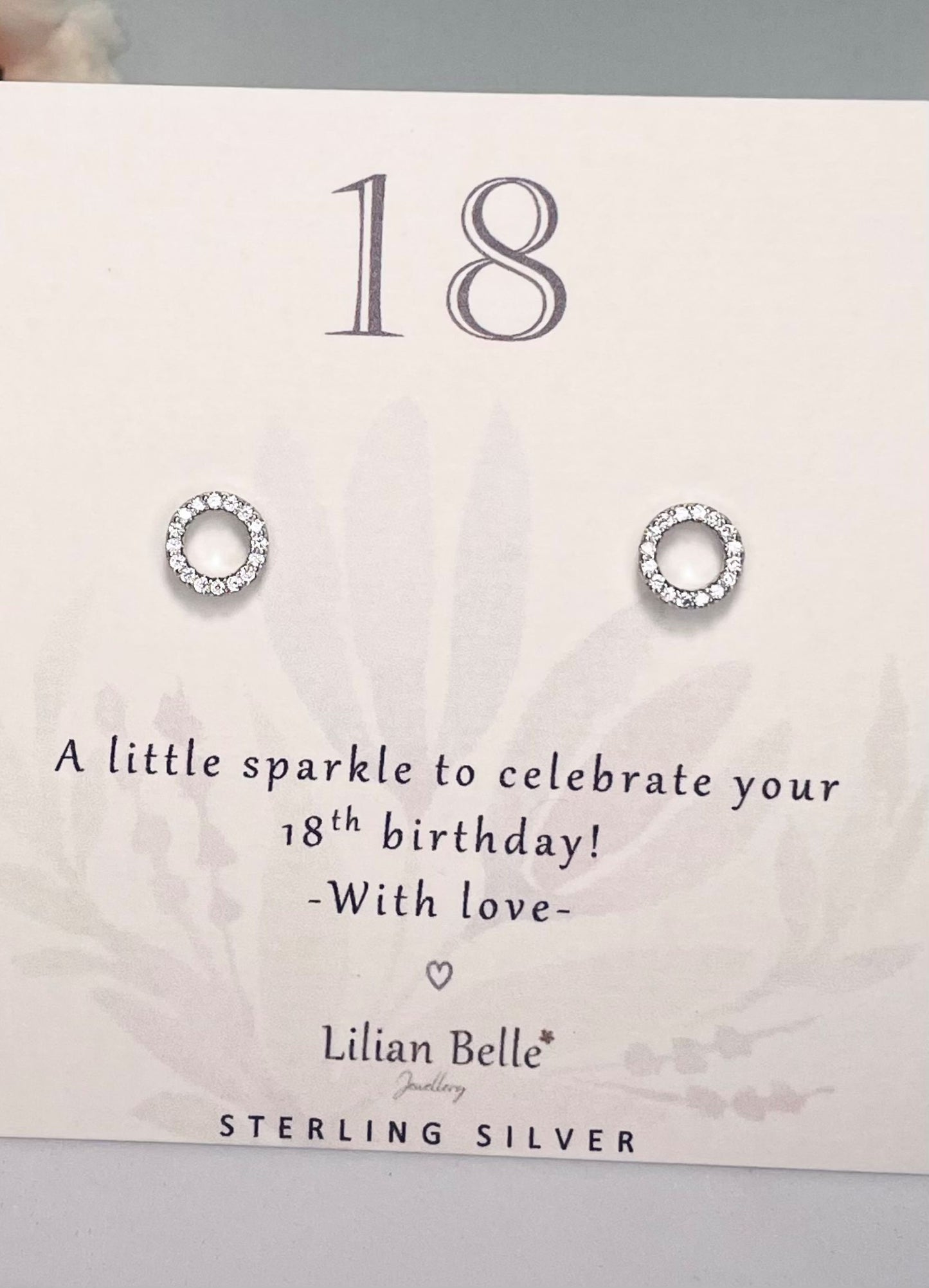 18th Birthday Gift Girl, 18th Sterling Silver Earrings Gift for Her, 18th Jewellery for Girl, 18th Gifts for Daughter, 18 Gifts for Girls