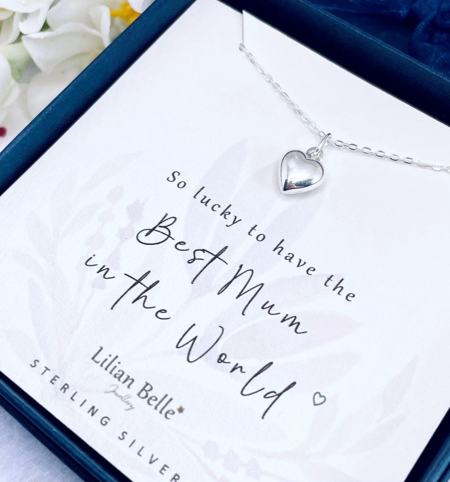 Sterling Silver Necklace Jewellery Birthday Gifts for Granddaughter, Sister Daughter Gifts, Sisters Gift, Meaningful Gift for Mum