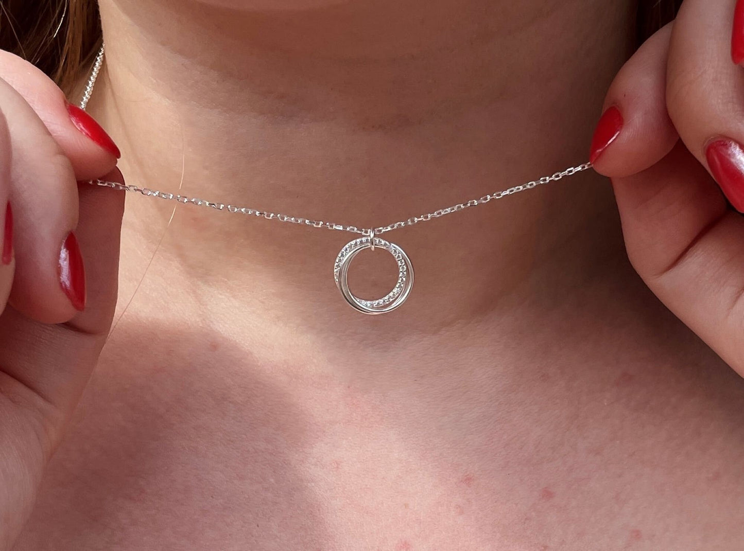 Sterling Silver Four 4 Generations Necklace Gift on Customisable Card