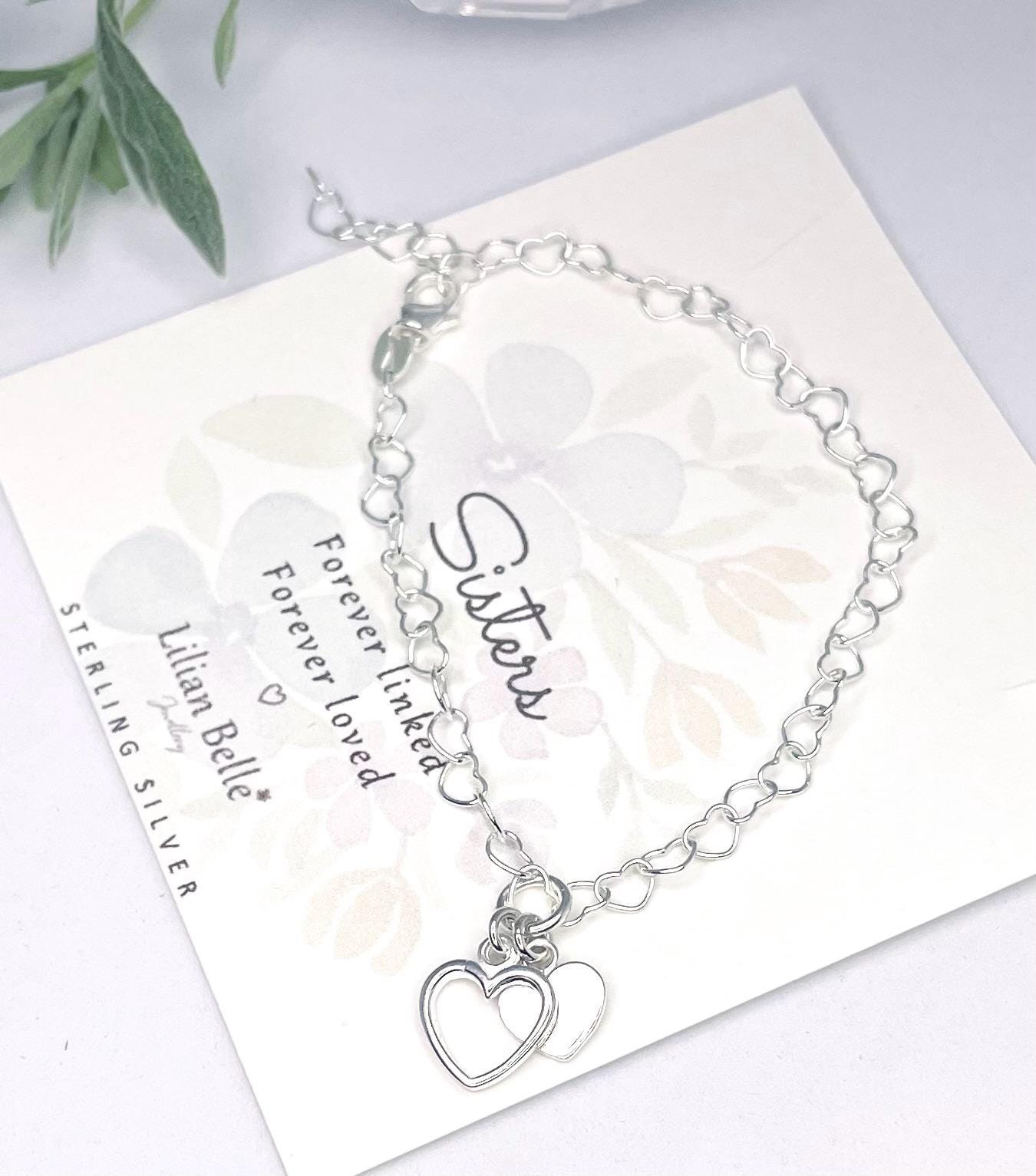 Sterling Silver Bracelet Meaningful Mother Daughter Gifts, Dad Daughter Gifts, Mum Daughter Gift, Sisters Birthday Gift, Sister Gift Idea
