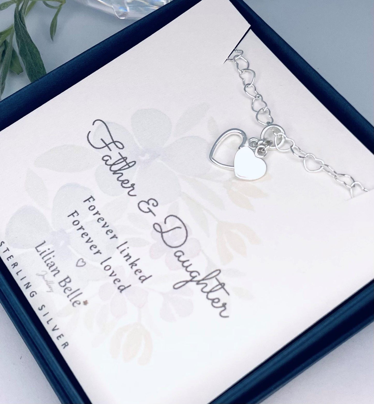 Sterling Silver Bracelet Meaningful Mother Daughter Gifts, Dad Daughter Gifts, Mum Daughter Gift, Sisters Birthday Gift, Sister Gift Idea