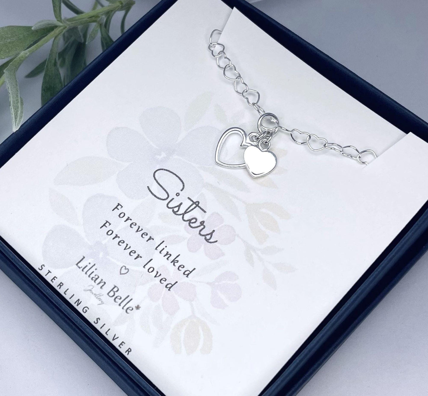 Sterling Silver Bracelet Meaningful Mother Daughter Gifts, Dad Daughter Gifts, Mum Daughter Gift, Sisters Birthday Gift, Sister Gift Idea