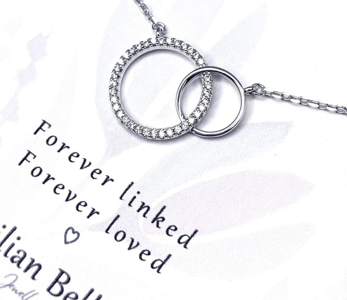 Sterling Silver Necklace Father Daughter Birthday Meaningful Gift, Mum Daughter Jewellery Gift, Sister Gifts, Christmas Gifts for Daughter