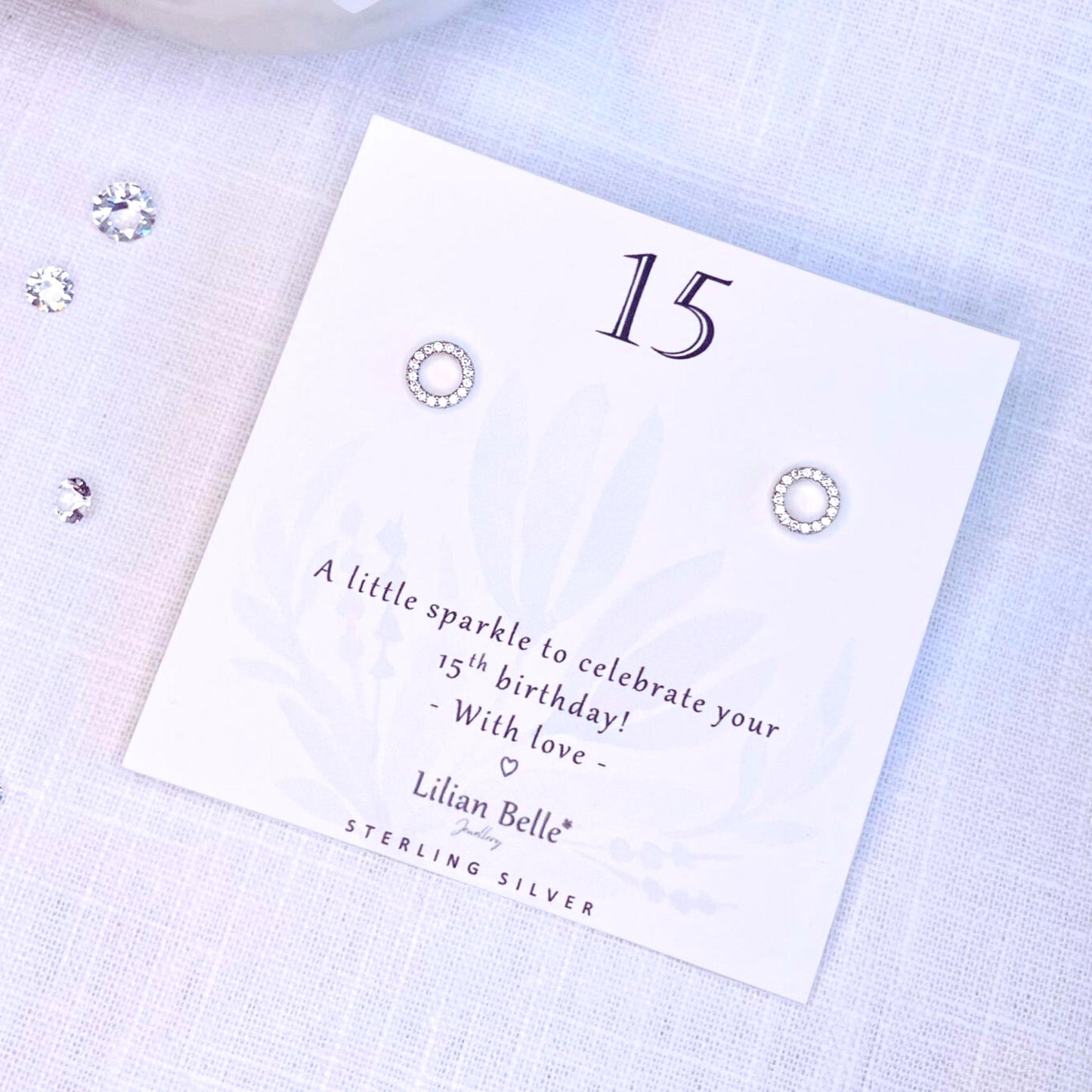 Sterling Silver Infinity Earrings: 15th Birthday Gift