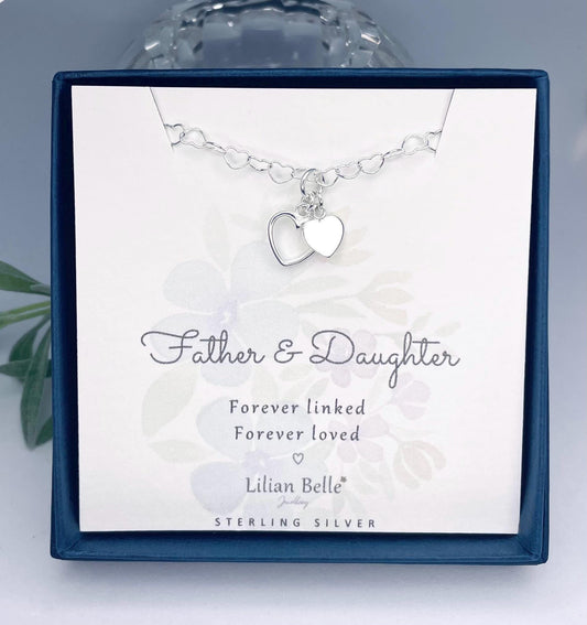 Sterling Silver Bracelet Meaningful Mother Daughter Gifts, Dad Daughter Gifts, Mum Daughter Gift, Sisters Birthday Gift, Sister Gift Idea